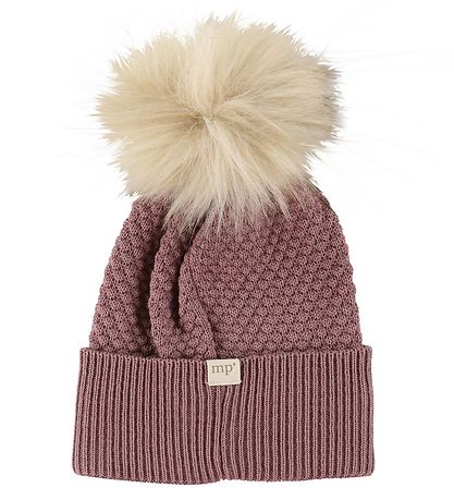 MP Beanie m. Tofs - Oslo - Ull - Rose