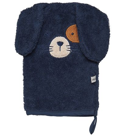 Pippi Baby Washglove - 14x21 cm - Dress Blues w. Bear