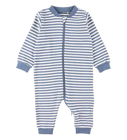 Fixoni Pyjamas - Randig - Blå/vit