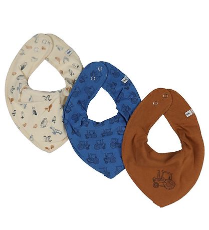 Pippi Baby Teething Bib - 3-Pak - Vallarta Blue