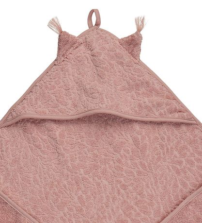 Pippi Baby Hooded Towel - 83x83 cm - Misty Rose