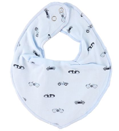 Fixoni Teething Bib - 3-Pak - Infinity - Dusty Blue w. Print