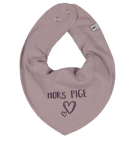 Pippi Teething Bib - Pointy - Violet Ice w. Mors Pige