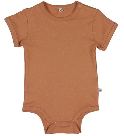 Pippi Baby Bodysuits s/s - 4-Pack - Burlwood