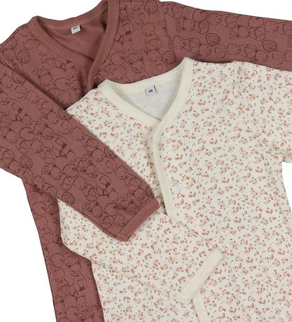 Pippi Baby Strampler - Schlafanzug - 2er-Pack - Burlwood