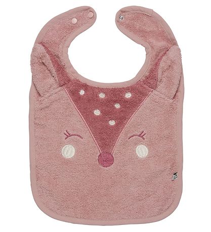 Pippi Baby Lätzchen - Frottee - Misty Rose m. Fuchs