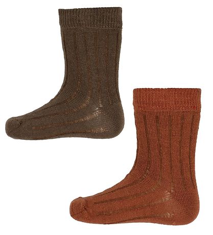 Minymo Socks - 2-Pack - Cocoa Brown