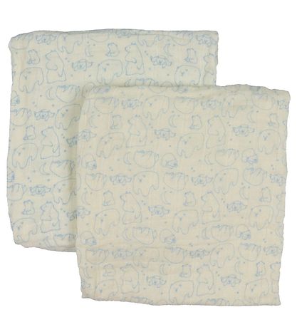 Pippi Baby Muslin Cloths - Organic - 8-Pack - 65x65 cm - Air Blu