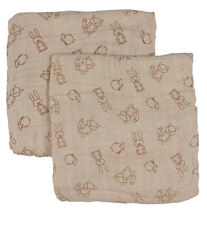 Pippi Baby Muslin Cloths - Organic - 8-Pack - 65x65 cm - Lion