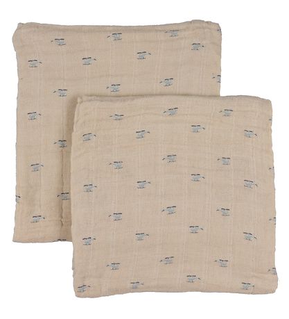Pippi Stoffklutene - Organic - 8-pack - 65x65 cm - Grå Mist