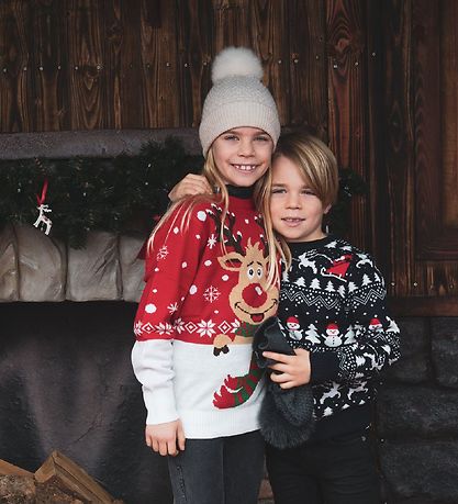 Jule-Sweaters Blússa - Stílhrein - Dökkblátt