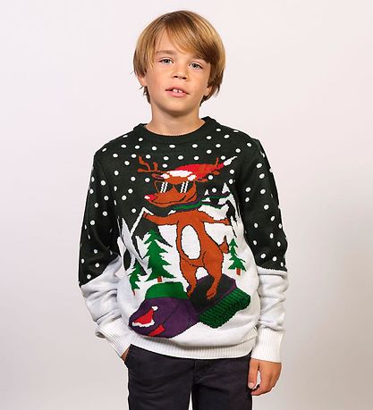 Jule-Sweater Bluses Pullover - Scoodoolf - Dunkelgrün