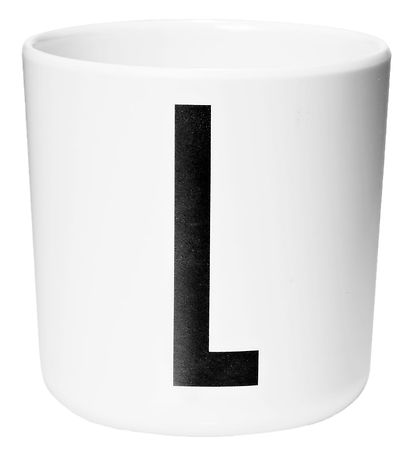 Design Letters Cup - White w. L