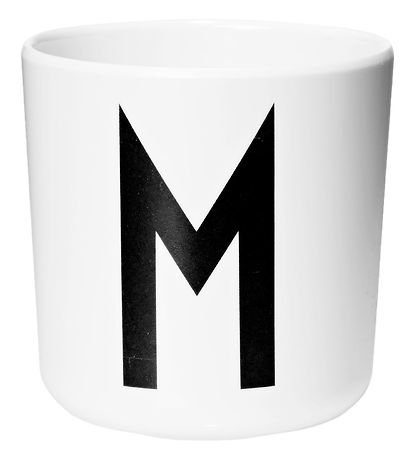 Design Letters Cup - White w. M