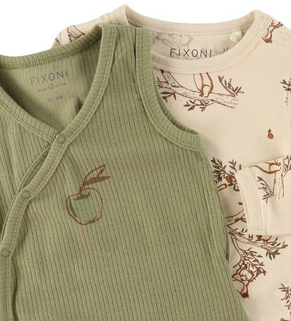 Fixoni Romper w. Bodysuit l/s - Sheer Bliss/Beige w. Bears