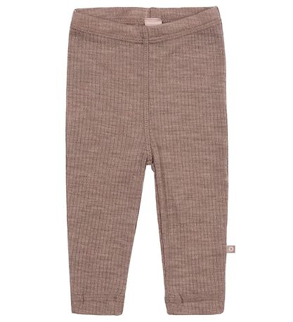 Smallstuff Leggings - Wool - Rib - Soft Powder