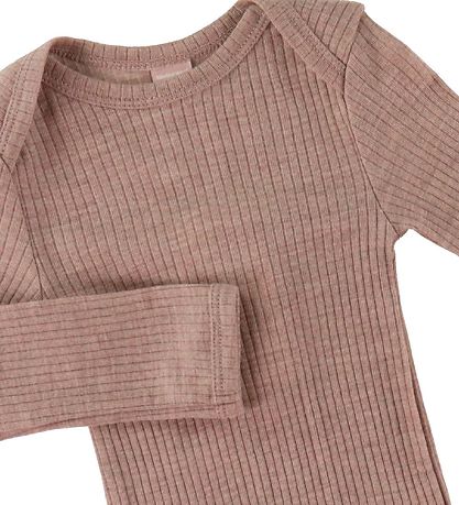 Smallstuff Bodysuit l/s - Wool - Soft Powder