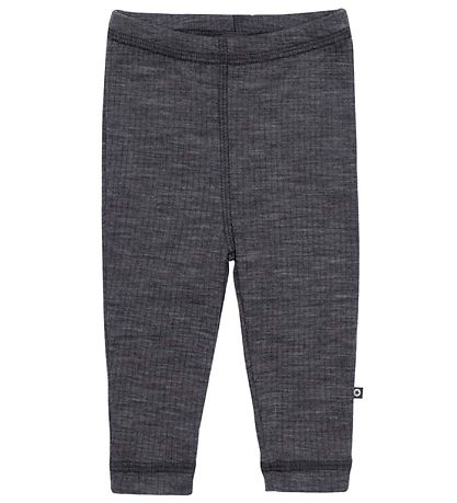 Smallstuff Leggings - Wool - Rib - Dark Grey