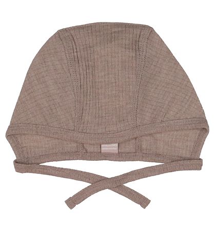 Smallstuff Ungbarnahúfa - Ull - Soft Powder