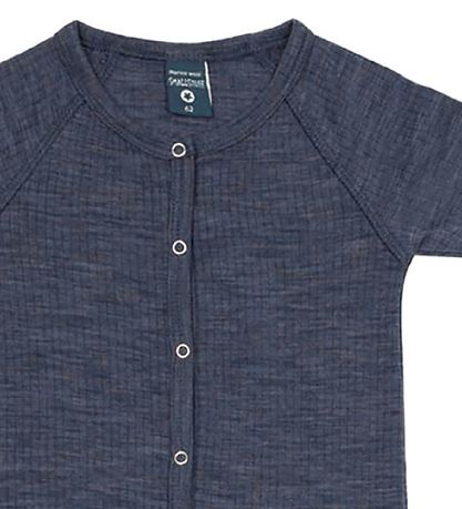 Smallstuff Pyjamapak - Wol - Denim Gemeleerd