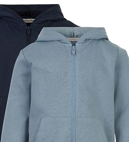 Minymo Kapuzenjacke - 2er-Pack - Ashley Blue