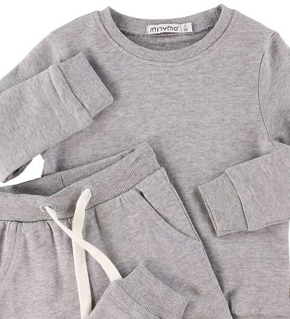 Minymo Sweat Set - Grey Melange