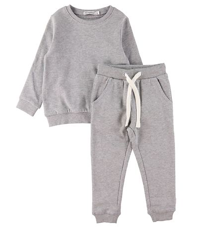 Minymo Sweat Set - Grey Melange