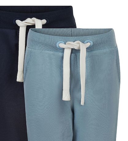 Minymo Sweatpants - 2-Pack - Ashley Blue/Navy