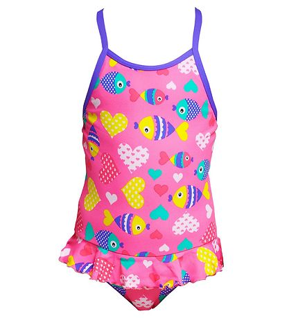 Funkita Swimsuit - Belted Frill - UV50+ - Lolly Fish