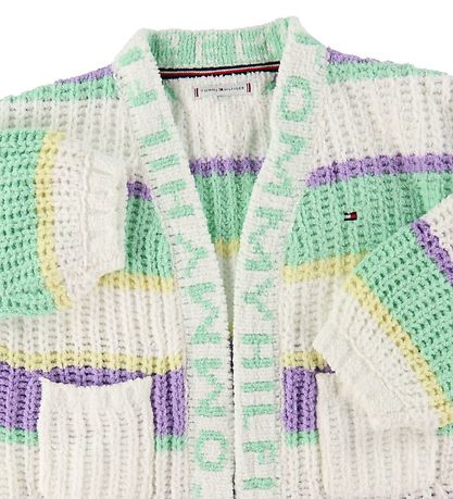 Tommy Hilfiger Cardigan - Knitted - Ecru Colored Stripe