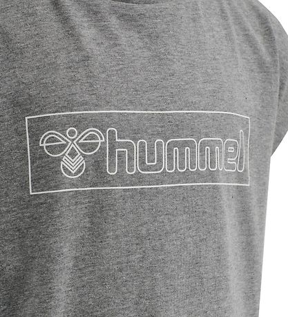 Hummel Stuttermabolur - HmlBoxline - Grátt
