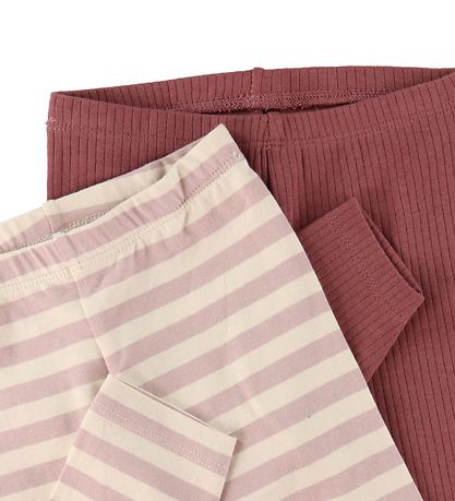 Minymo Leggings - 2er-Pack - Violettes Ice
