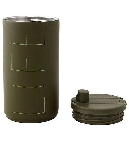 Design Letters Thermo bolli - Travel - 350 ml - Olive
