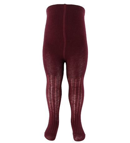 Minymo Strumpfhosen - Wolle - Rib - 2er-Pack - Brüniertes Fliede