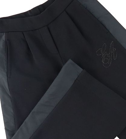 Emporio Armani Sweatpants - 3/4 - Black w. Stripe