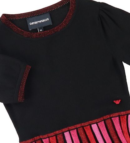 Emporio Armani Kleid - Strick - Schwarz/Rot