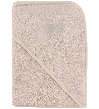 Nørgaard Madsens Baby towel - 75x75 cm. - Light Ecru w. Soft Toy