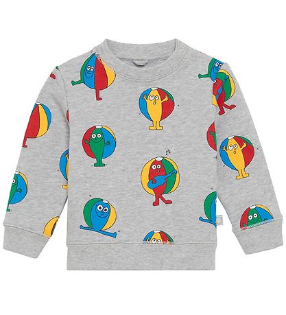 Stella McCartney Kids Sweat Set - Grey Melange w. Beach balls