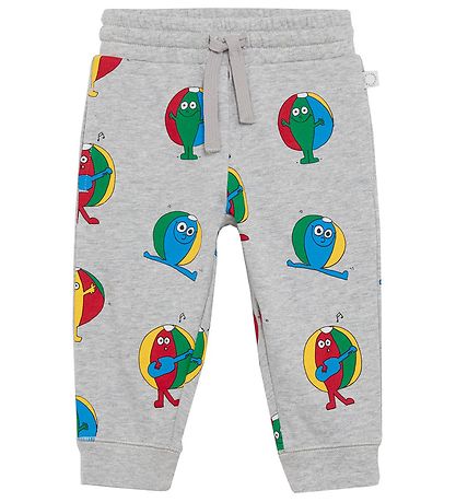 Stella McCartney Kids Sweat Set - Grey Melange w. Beach balls