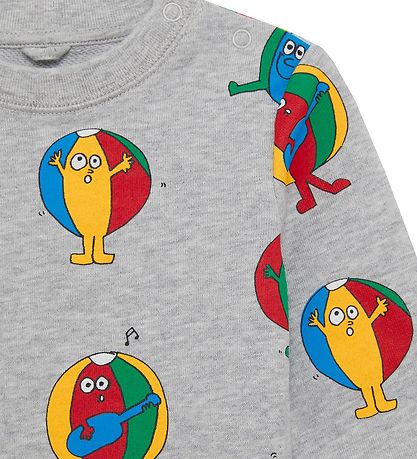 Stella McCartney Kids Sweat Set - Grey Melange w. Beach balls