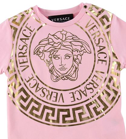 Versace T-shirt - Medusa - Pink/Gold