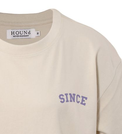 Hound Stuttermabolur - Oversized - Off White