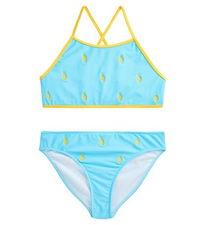 Polo Ralph Lauren Bikini - Light Blue w. Yellow