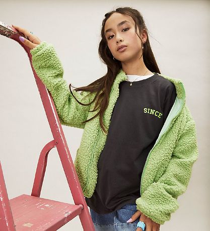 Hound Fleecepullover - Teddy - Power Green