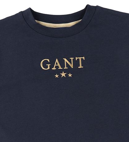 GANT T-Shirt - toiles - Evening Blue