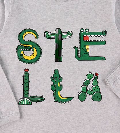Stella McCartney Kids Blússa - Grátóna M. Ýttu á