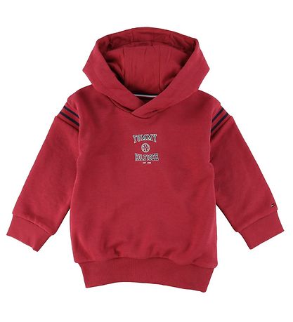Tommy Hilfiger Hettupeysa - Varsity - Cranberry Crush