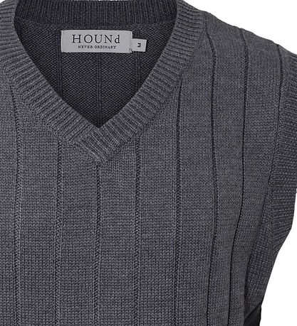 Hound Waistcoat - Knitted - Grey