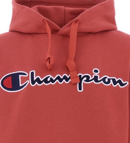 Champion Hoodie - Red w. Logo