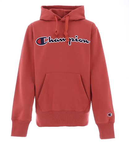 Champion Hoodie - Red w. Logo